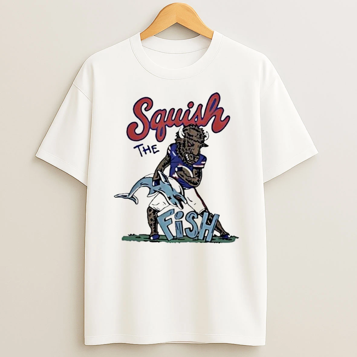 Squish The Fish Buffalo Bills Vs Miami Mascot Tshirt Hoodie