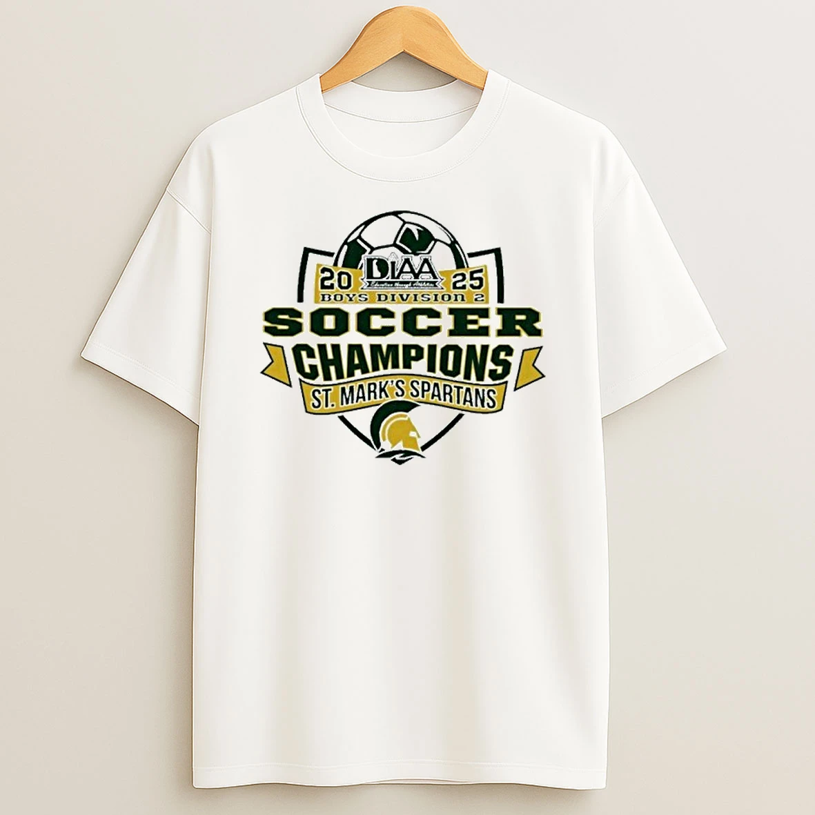 St Marks Spartans 2025 Diaa Boys Division 2 Soccer Champions Tshirt Hoodie