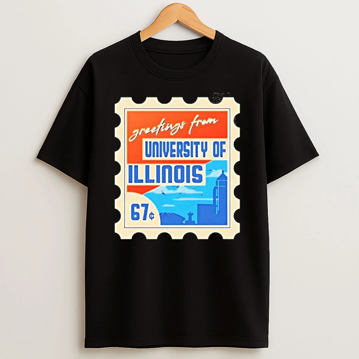 Stamp Greetings From University Of Illinois Tshirt Hoodie