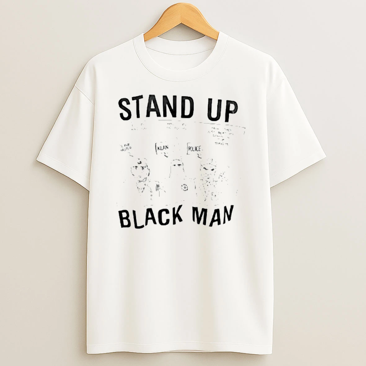Stand Up Black Man Tshirt Hoodie