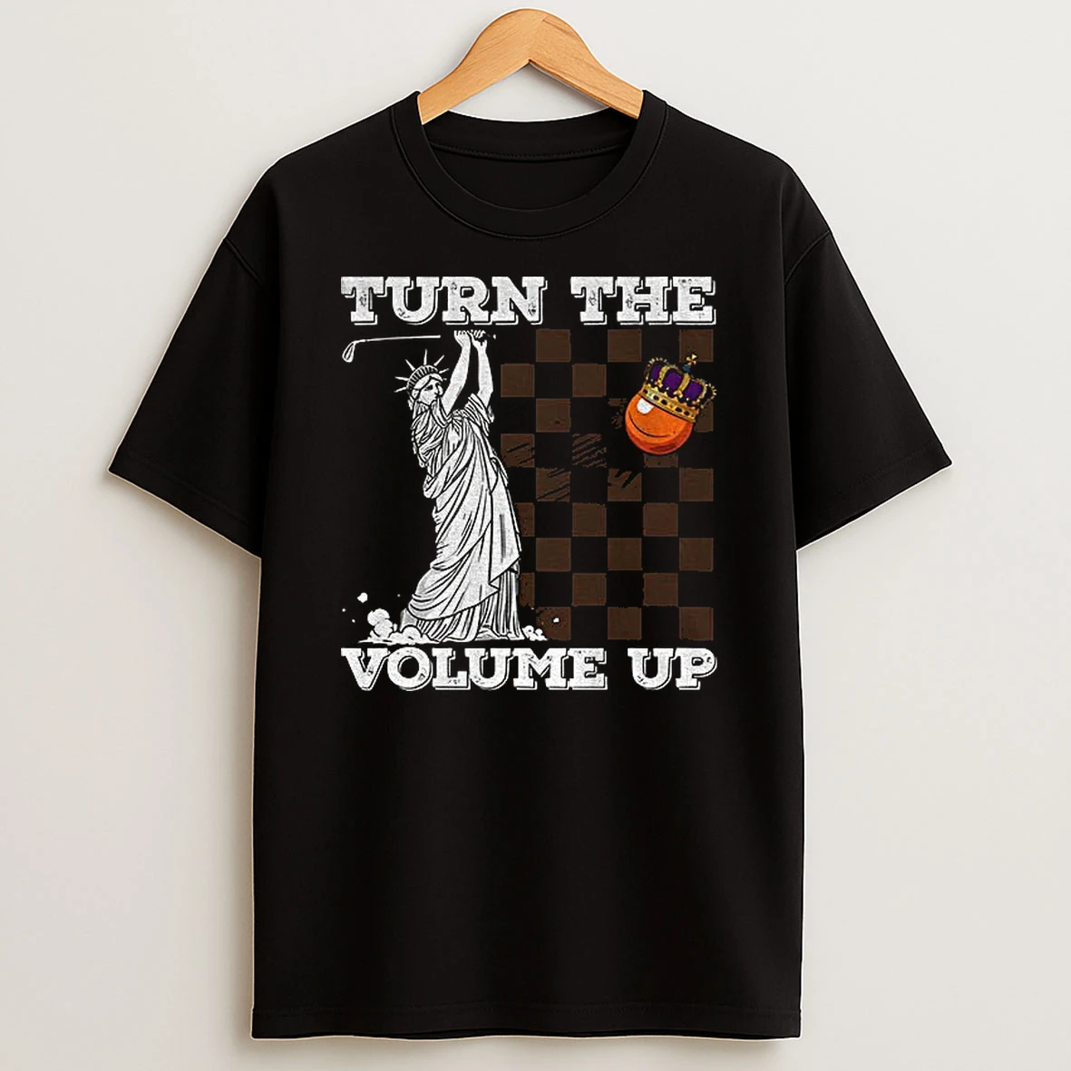 Statue Of Liberty Hockey Orange King Turn The Volume Up Zohran Mamdani Nyc Tshirt Hoodie