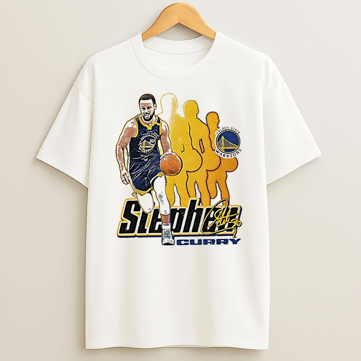 Steph Curry Golden State Warriors Signature 30 Retro Vibe Graphic Tshirt Hoodie