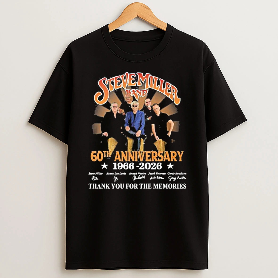 Steve Miller Band 60th Anniversary 1966 2026 Thank You For The Memories Tshirt Hoodie