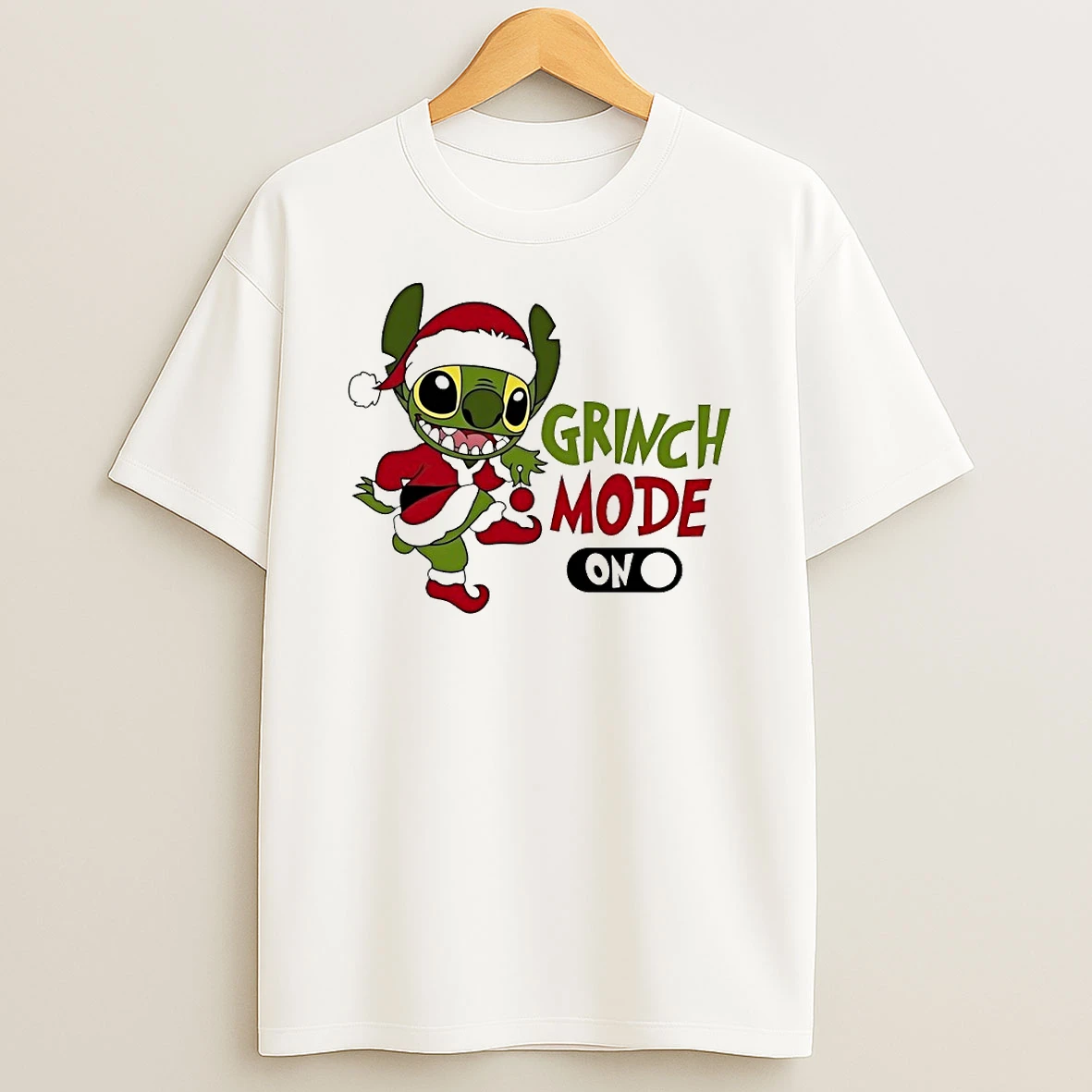 Stitch Grinch Mode On Circle Tshirt Hoodie