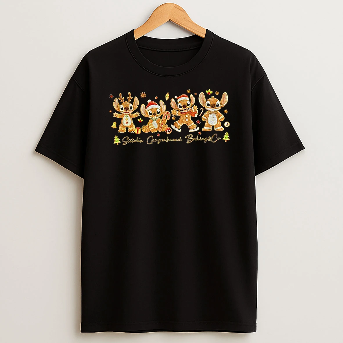 Stitchs Gingerbread Baking And Co Merry Christmas Tshirt Hoodie