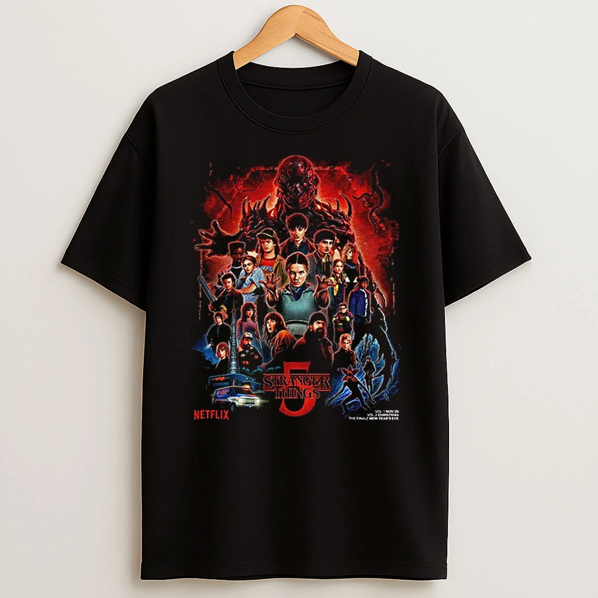 Stranger Things 09 Years 2016 2025 Thank You For The Memories Signatures Tshirt Hoodie
