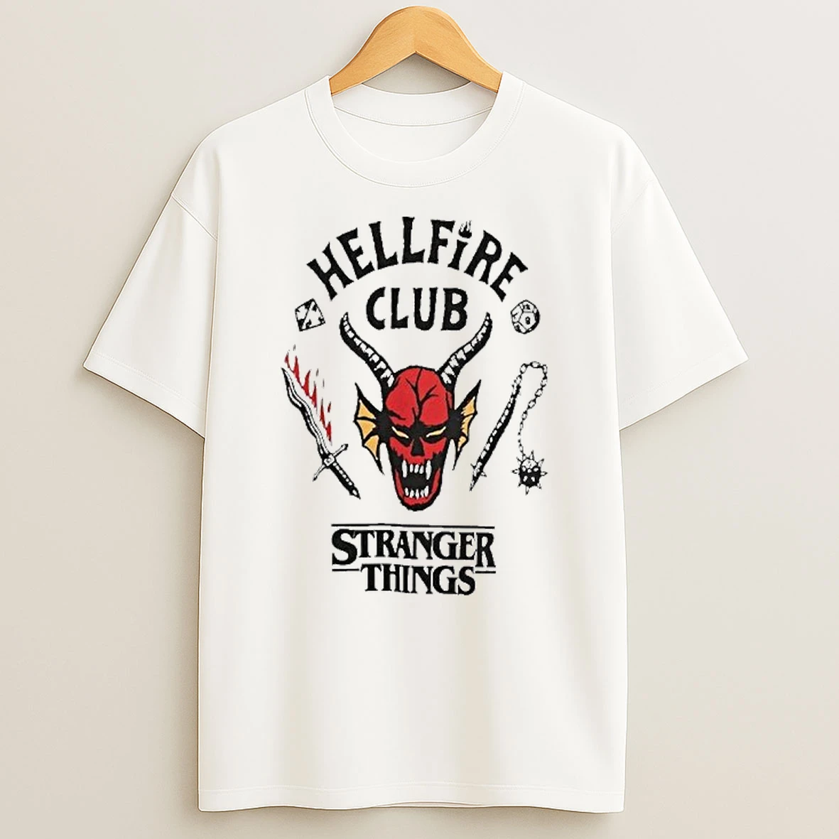 Stranger Things 5 Hellfire Club Tshirt Hoodie
