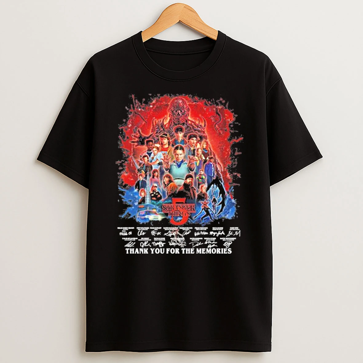 Stranger Things 5 Thank You For The Memories Tshirt Hoodie