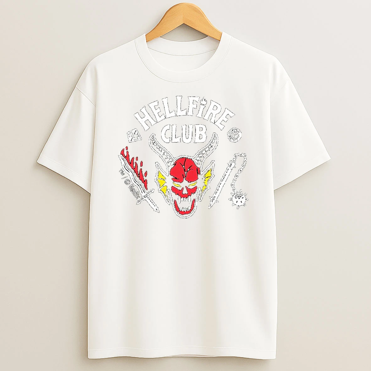Stranger Things Ceramic Hellfire Club Tshirt Hoodie