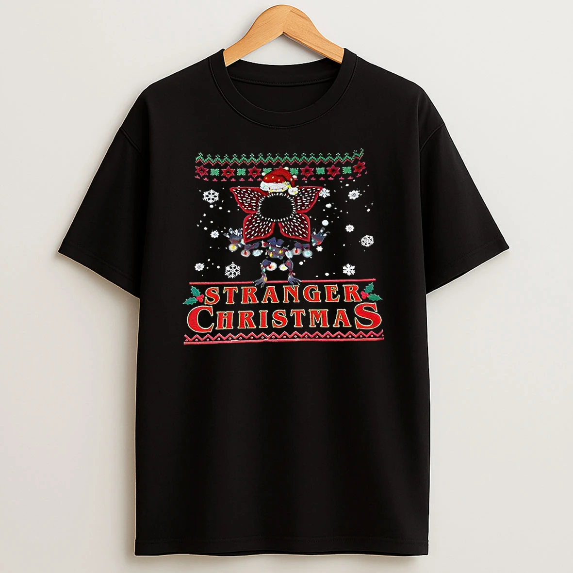 Stranger Things Christmas Epic Demogorgon Ugly Tshirt Hoodie