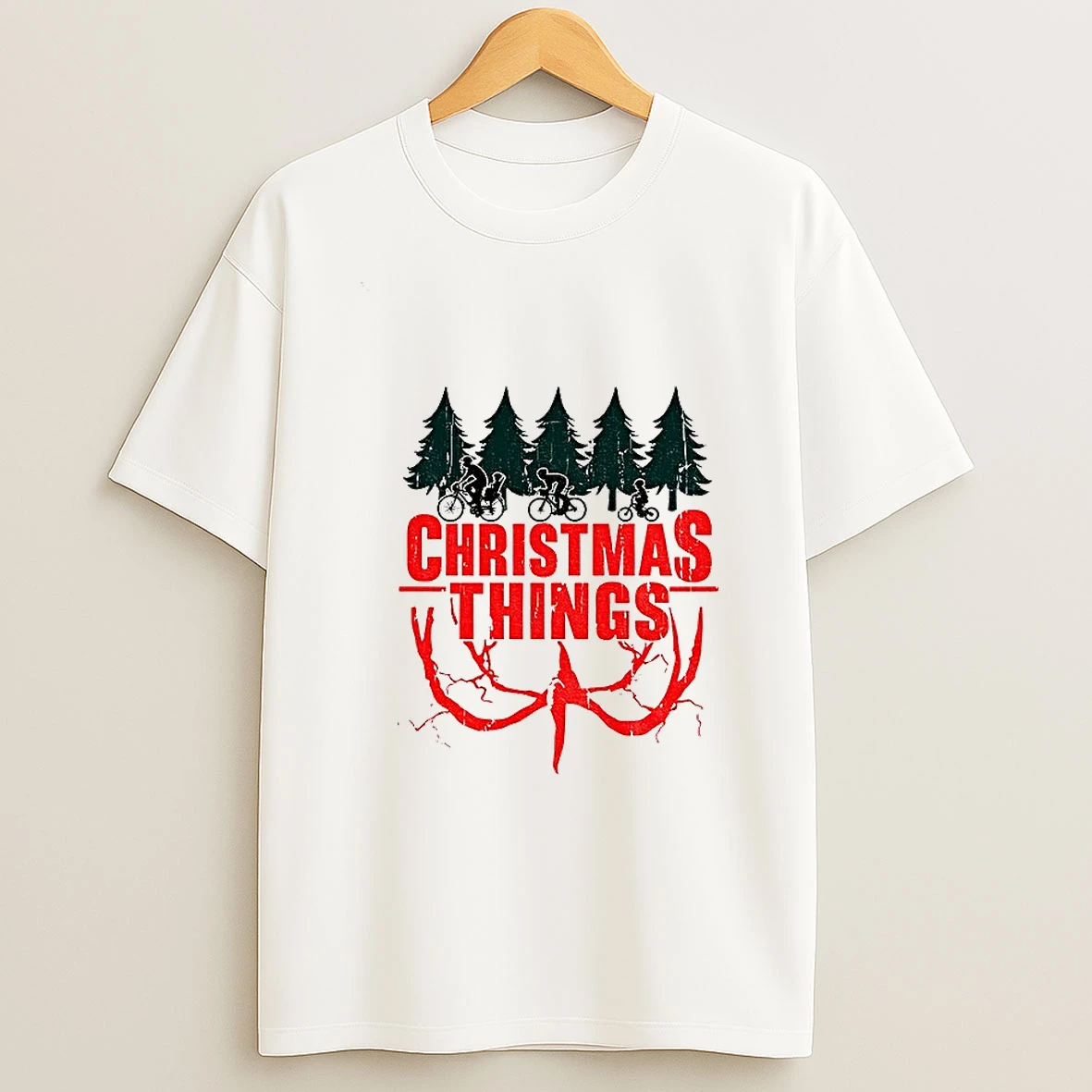 Stranger Things Christmas Things Christmas Tree Merry Christmas Tshirt Hoodie