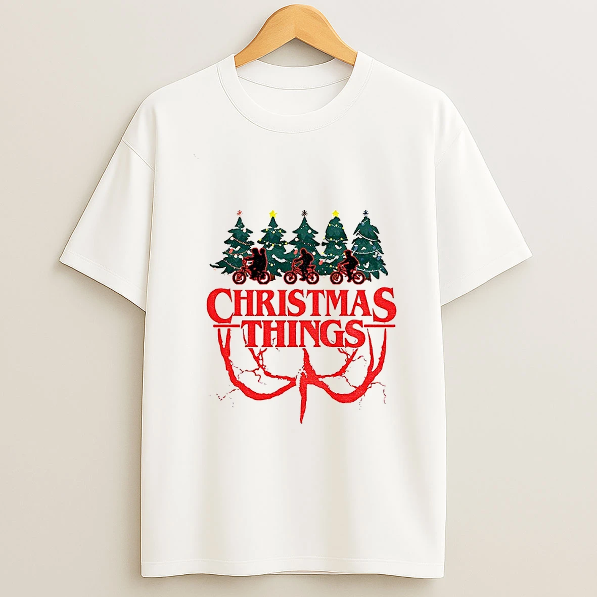 Stranger Things Christmas Things Merry Christmas Tshirt Hoodie