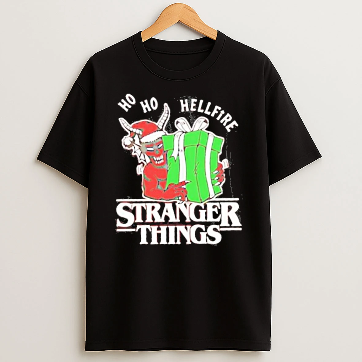 Stranger Things Ho Ho Hellfire Christmas Tshirt Hoodie