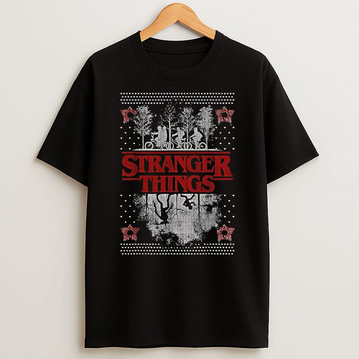 Stranger Things Merry Christmas Vintage Tshirt Hoodie