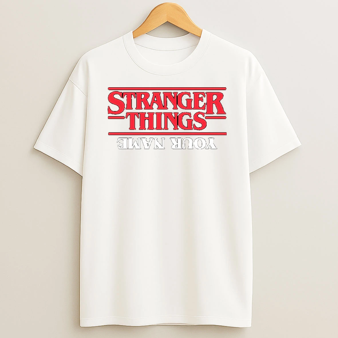 Stranger Things Personalized Upside Tshirt Hoodie