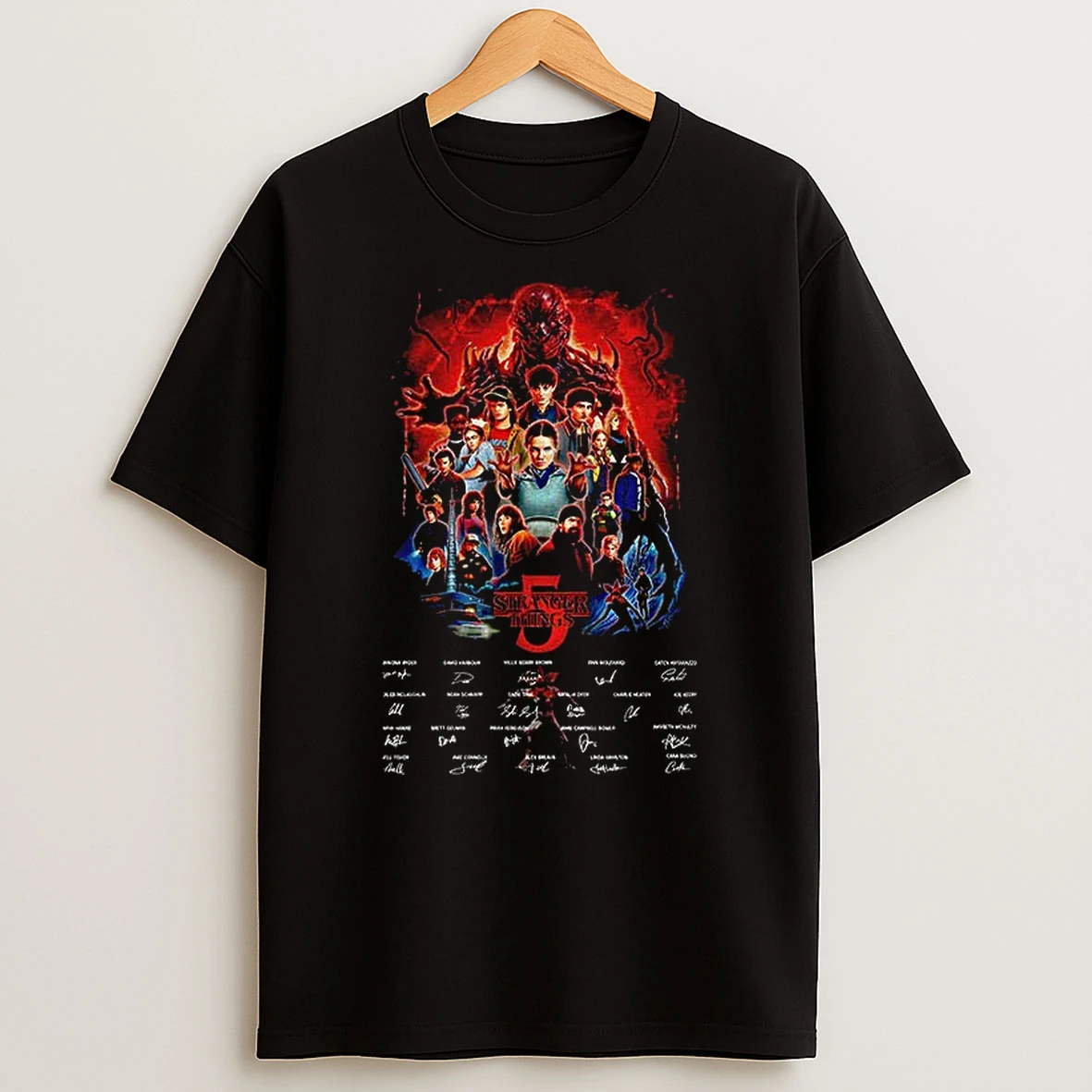 Stranger Things Thank You For The Memories Signatures Tshirt Hoodie