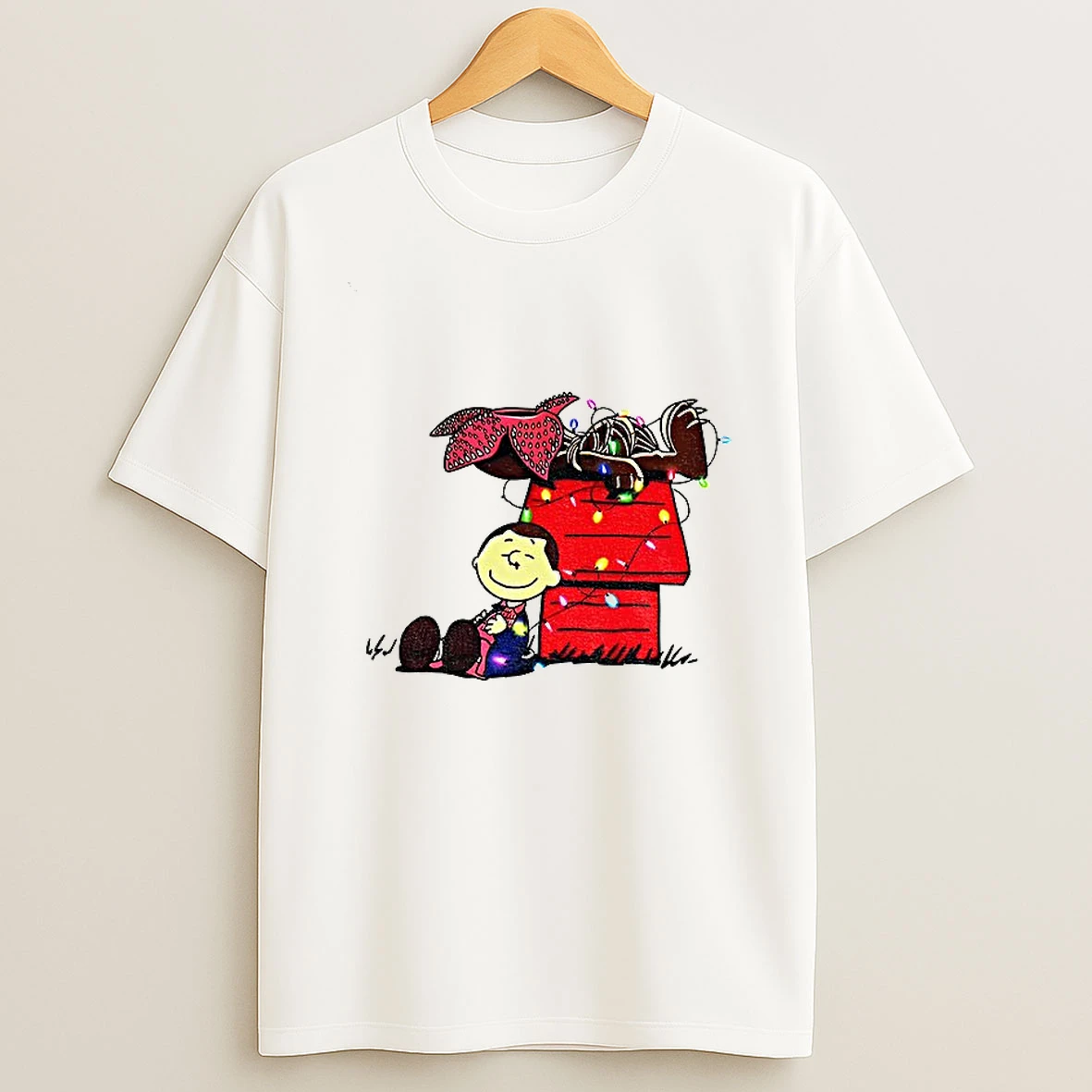 Stranger Things Top X Charlie Brown Snoopy Peanuts House Style Tshirt Hoodie