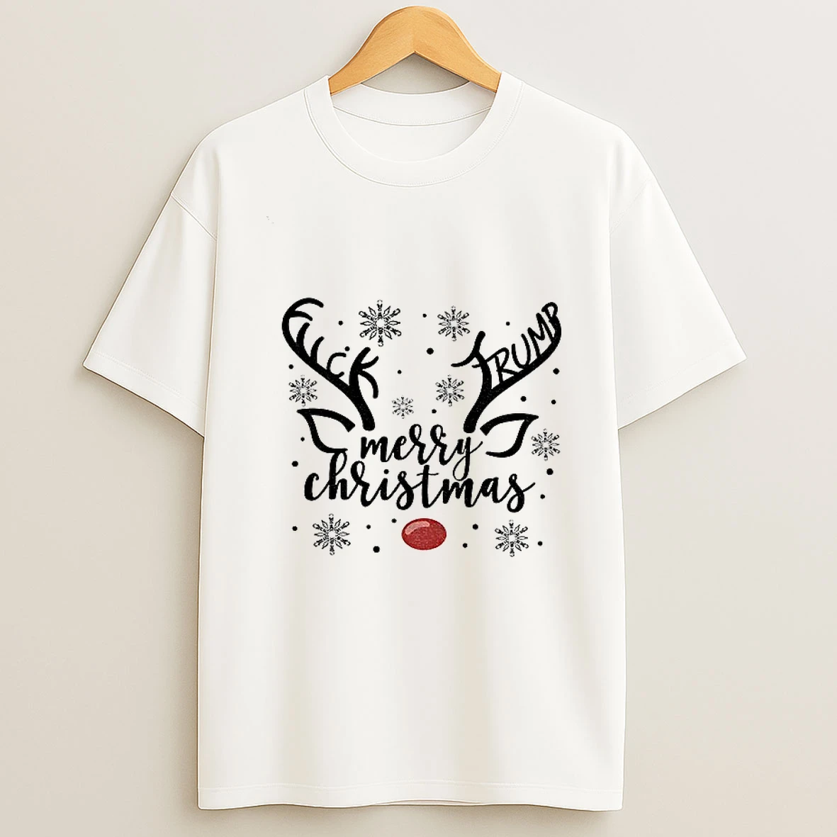Subtle Anti Trump Christmas Raindeer Tshirt Hoodie