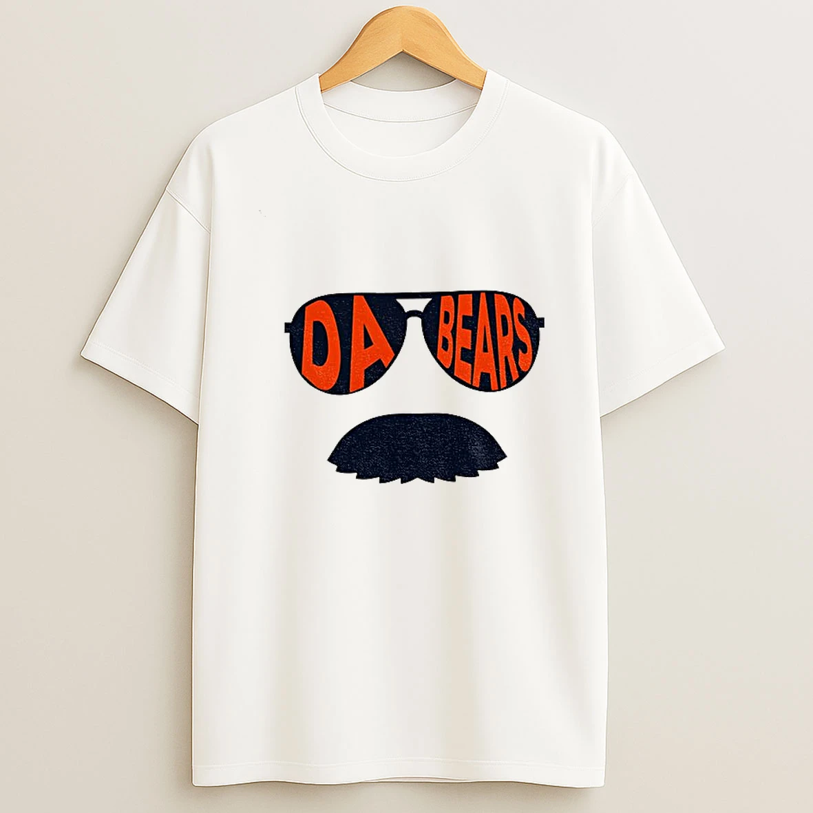 Sunglasses And Mustache Da Bears Chicago Bears Nfl Football Game Day Tshirt Hoodie