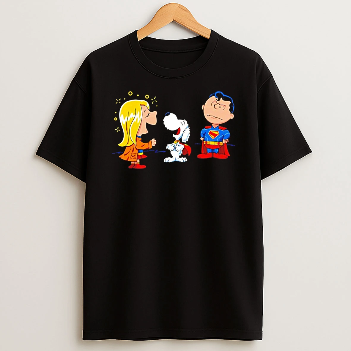 Supergirl Krypto And Superman In The Style Of Peanuts Kryptonuts Tshirt Hoodie