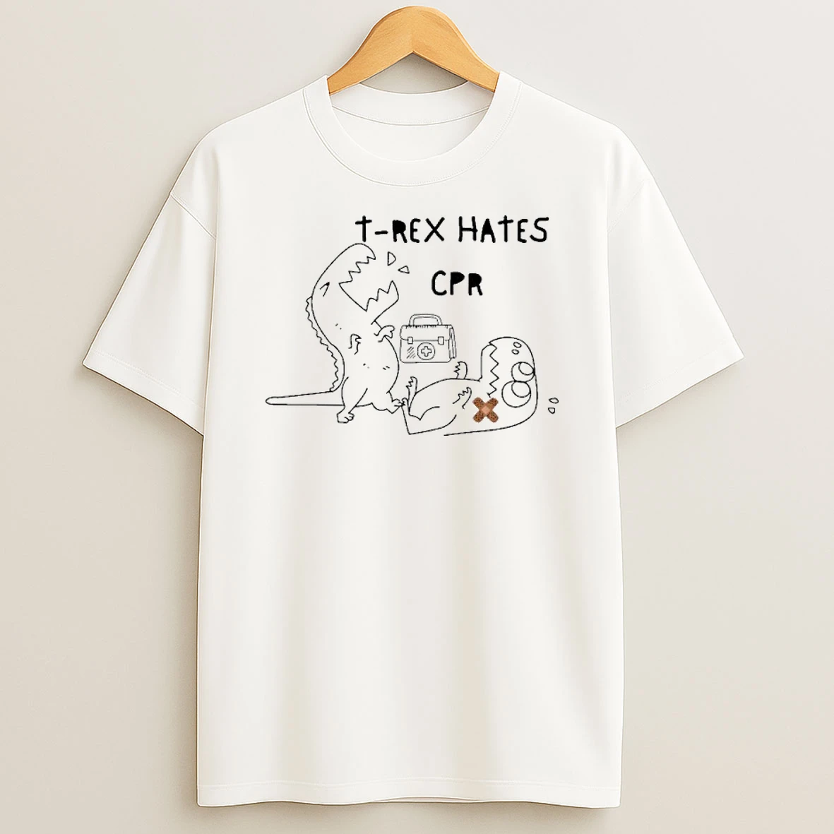 Trex Hates Cpr Dinosaurs Nurse Tshirt Hoodie