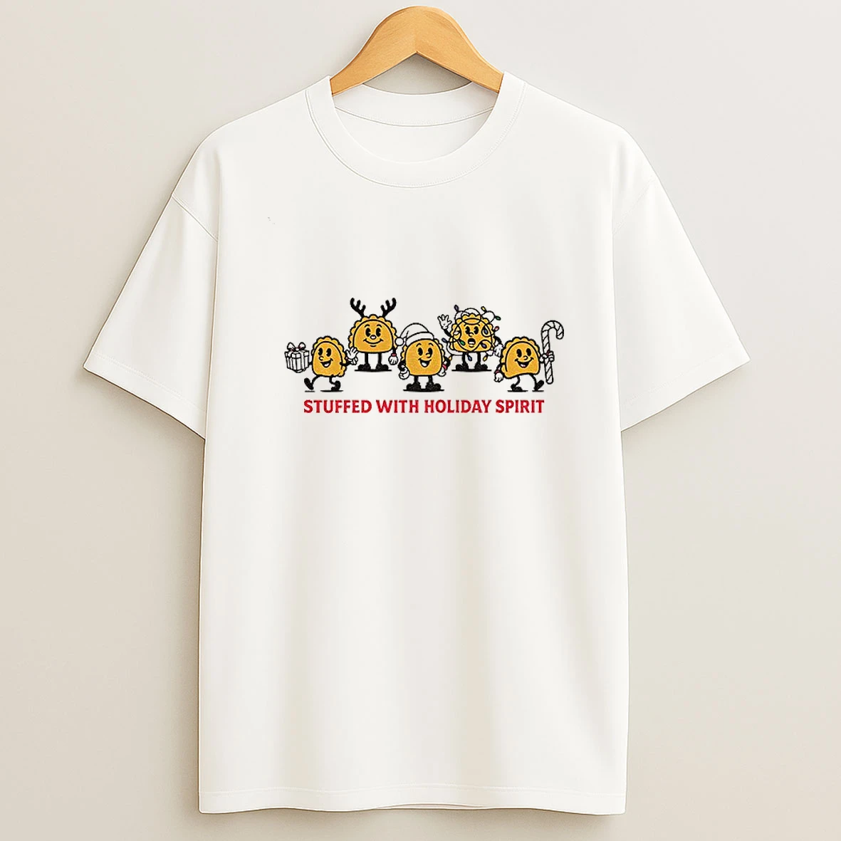 Tacos Santa Xmas Stuffed With Holiday Spirit Merry Christmas Tshirt Hoodie