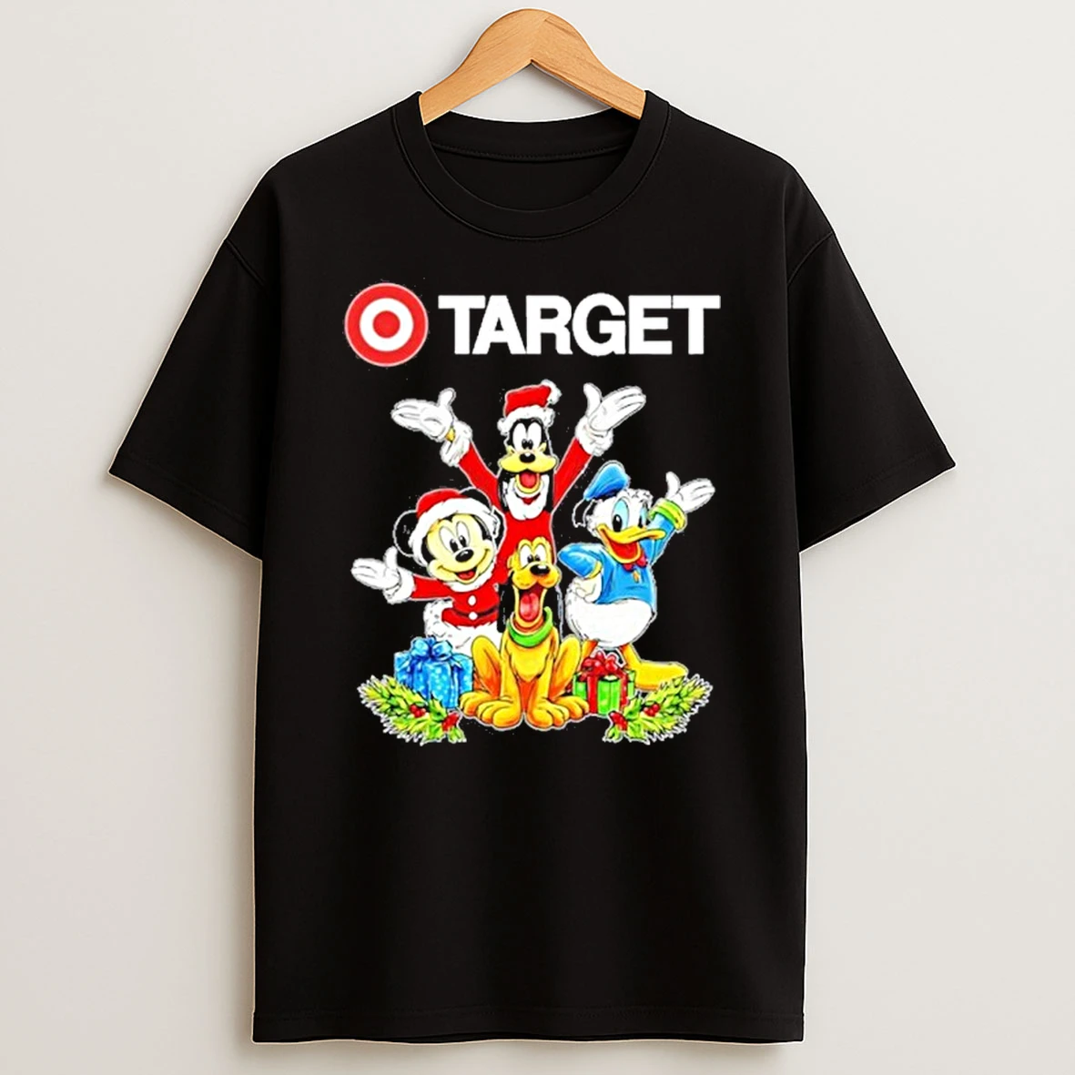 Target Logo Mickey Team Merry Christmas Tshirt Hoodie