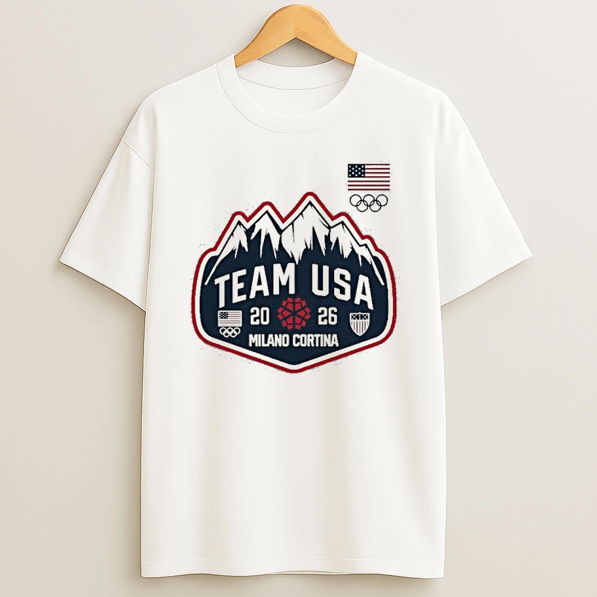 Team Usa Outerstuff Mountain Patch Tshirt Hoodie