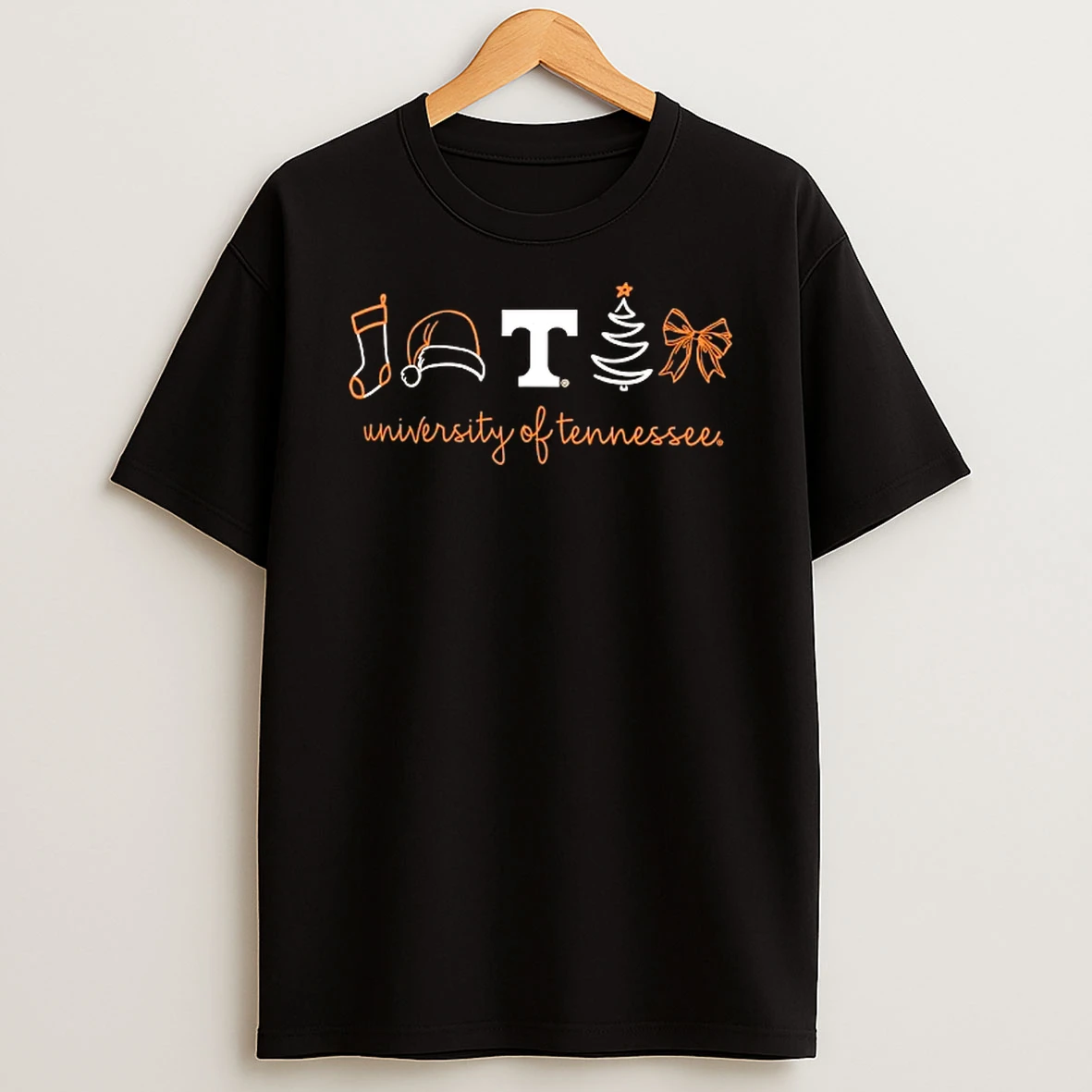 Tennessee Volunteers Christmas Sock Hat Tree Bow Elements Tshirt Hoodie
