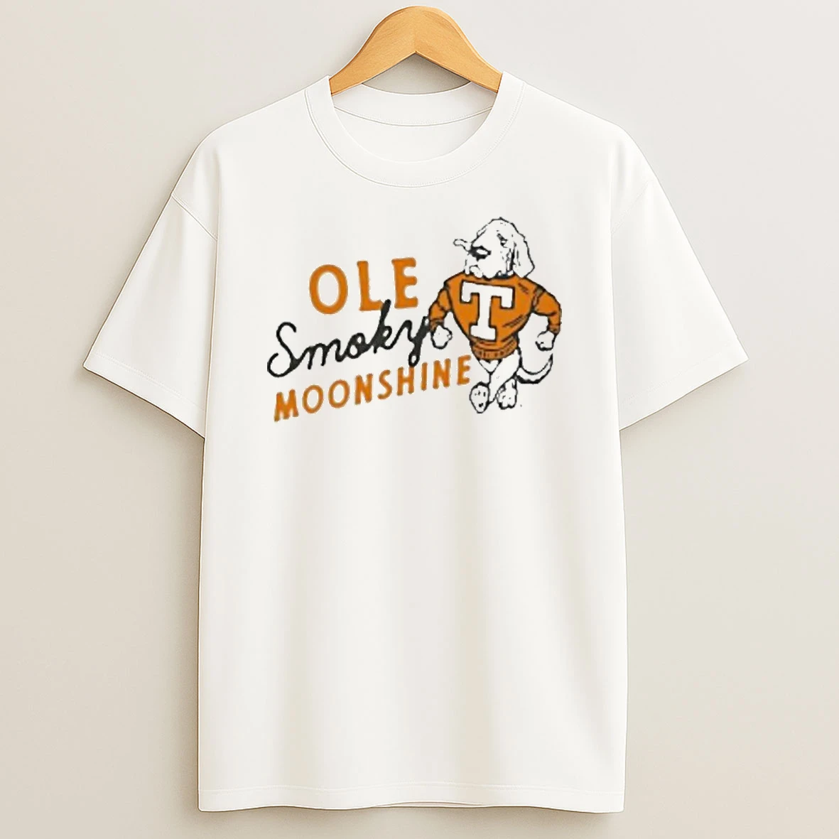 Tennessee Volunteers Football Ole Smoky Moonshine Smokey Strutting Mascot Tshirt Hoodie