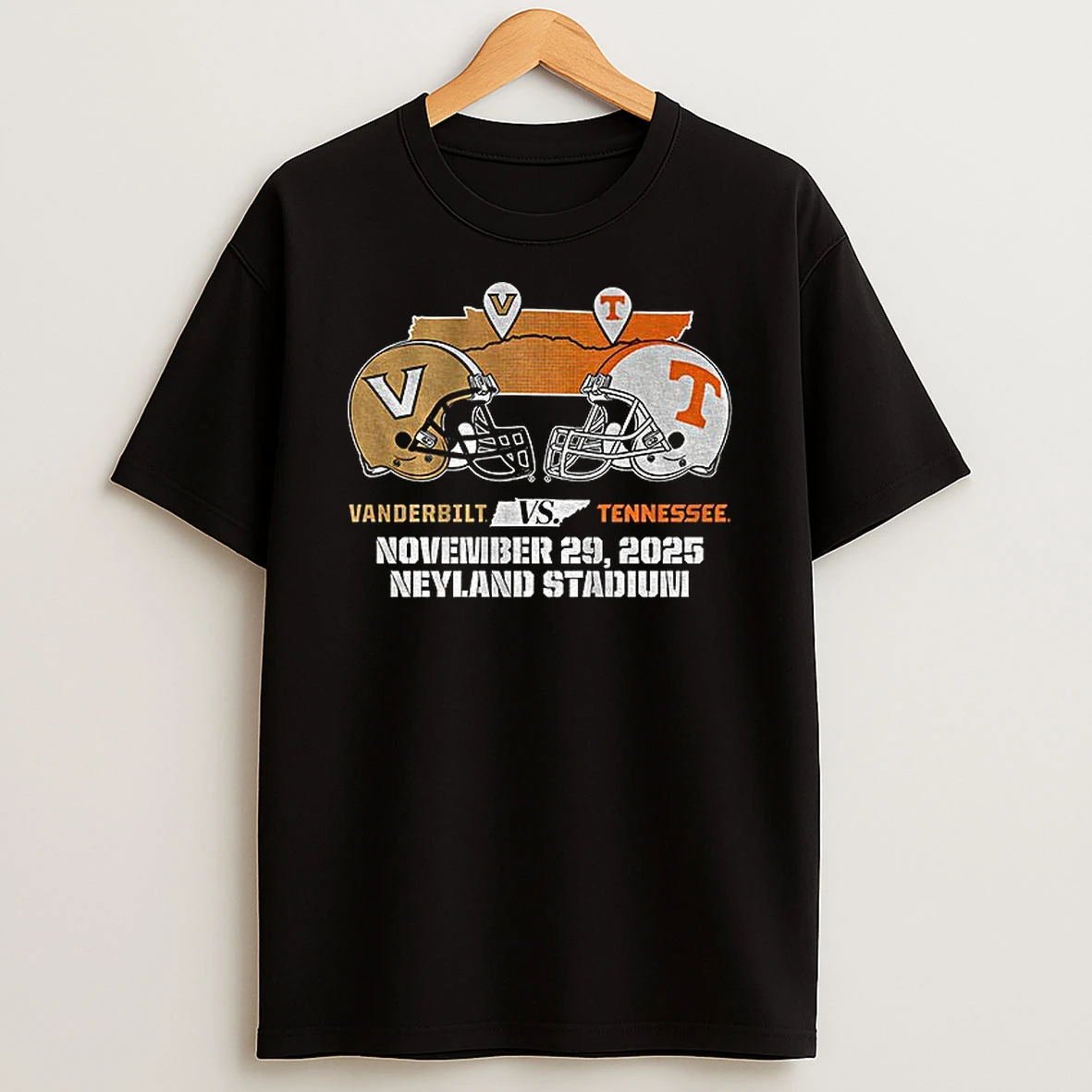 Tennessee Volunteers Vs Vanderbilt Commodores Helmet November 29 2025 Neyland Stadium Tshirt Hoodie