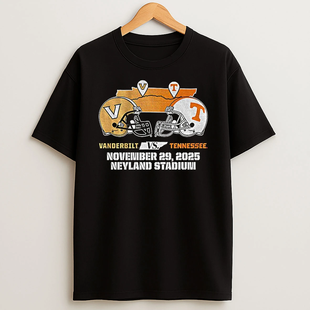 Tennessee Volunteers Vs Vanderbilt Commodores November 29 2025 Neyland Stadium Football Tshirt Hoodie