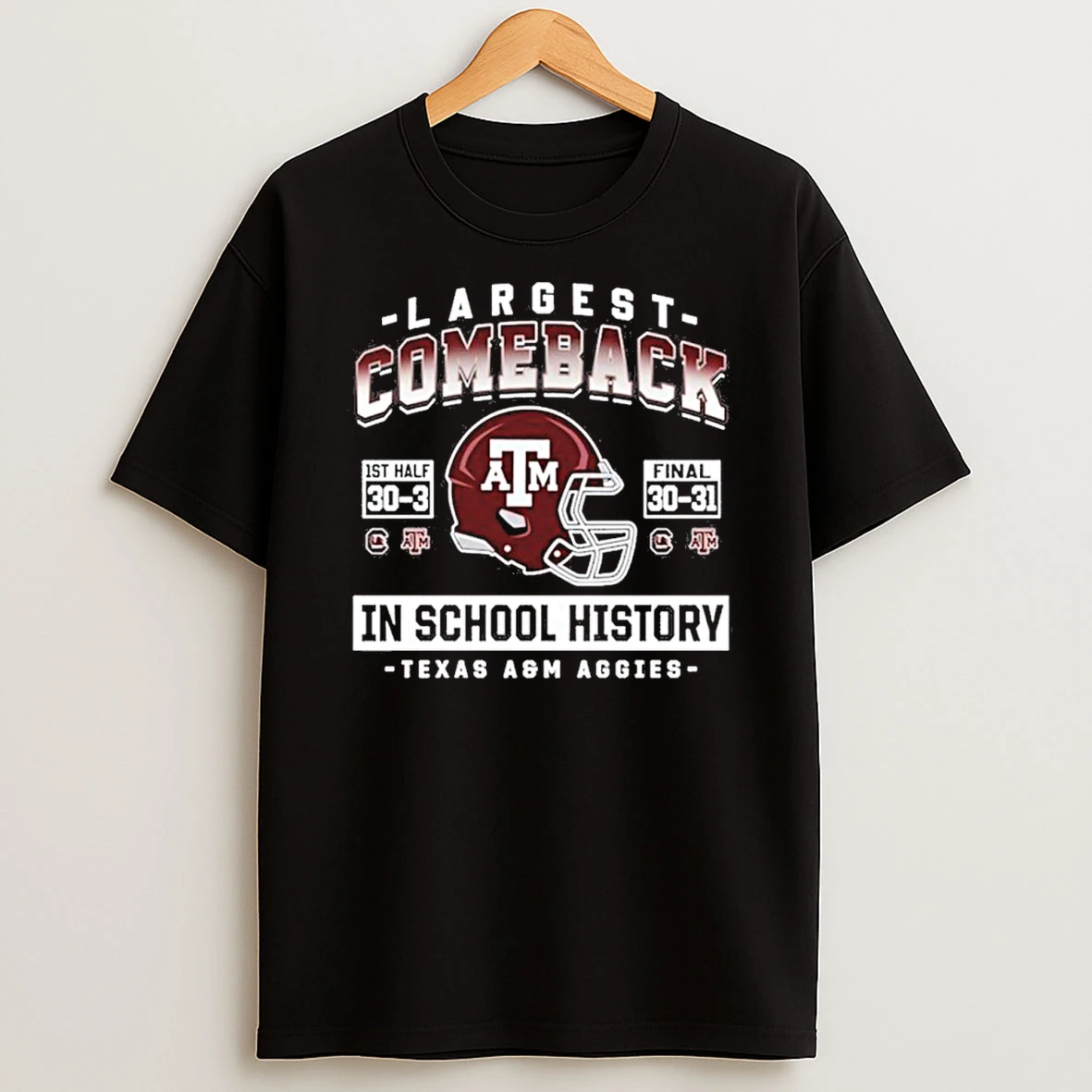 Texas Am Aggies Largest Comeback In School History 2025 Tshirt Hoodie