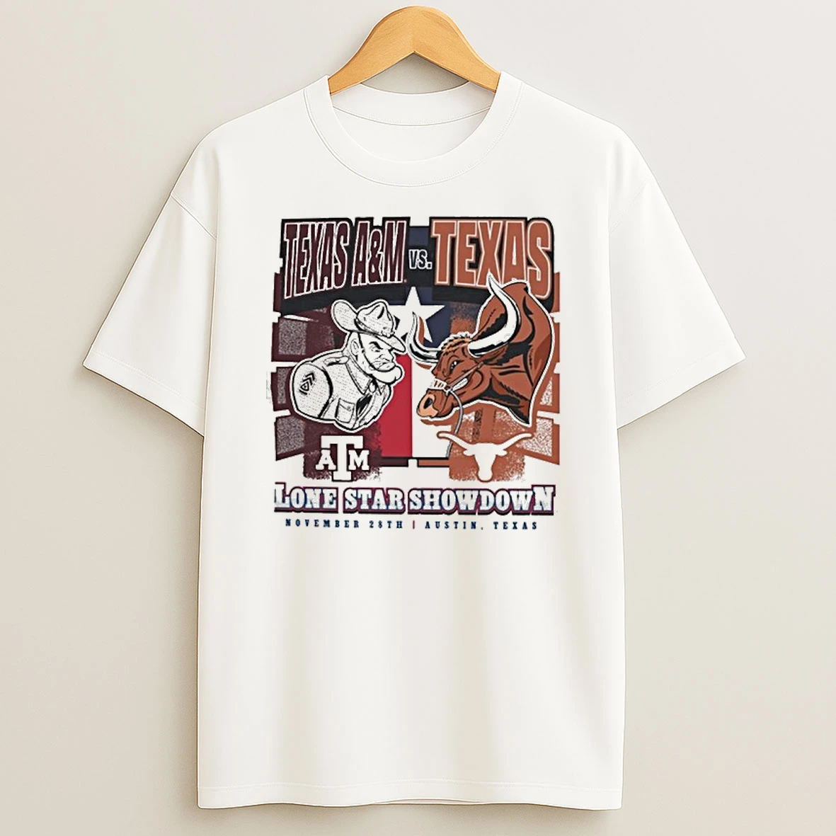 Texas Am Aggies Vs Texas Longhorns Lone Star Showdown Battle Mascot Tshirt Hoodie