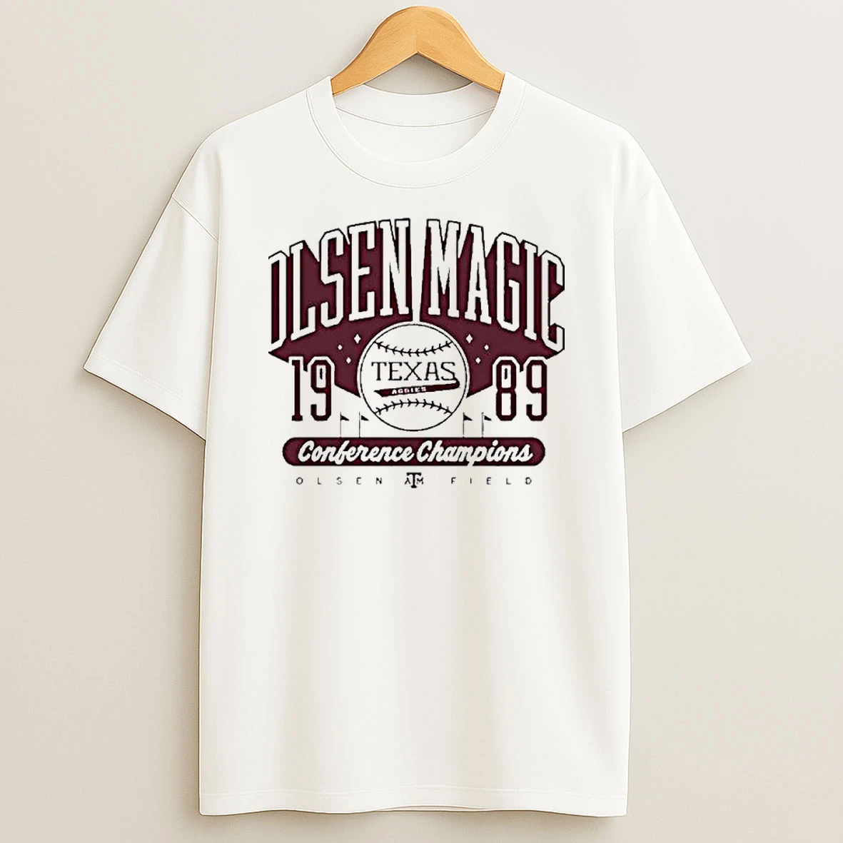 Texas Am Aggies Olsen Magic Conference Champions 1989 Tshirt Hoodie