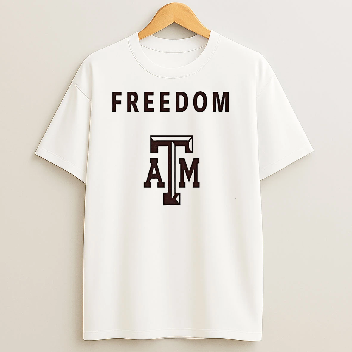 Texas Am University X Charlie Kirk Freedom Tshirt Hoodie