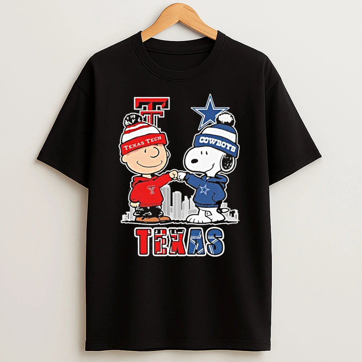 Texas Brown X Snoopy City Tshirt Hoodie