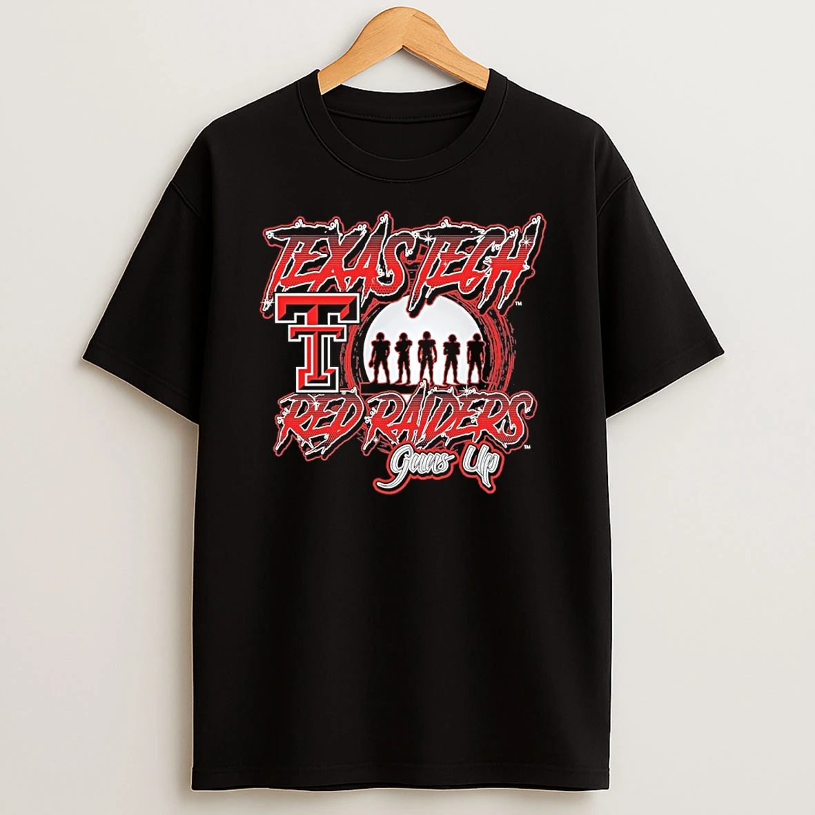 Texas Tech Red Raiders Guns Up Football Tshirt Hoodie