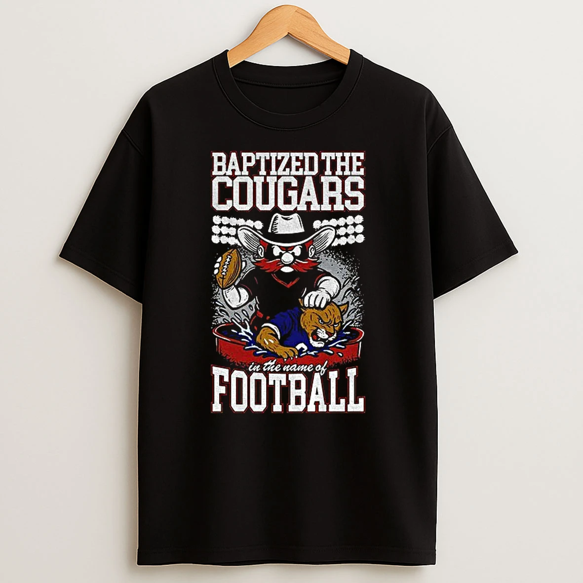 Texas Tech Beat Byu Baptized The Cougars In The Name Of Football Tshirt Hoodie