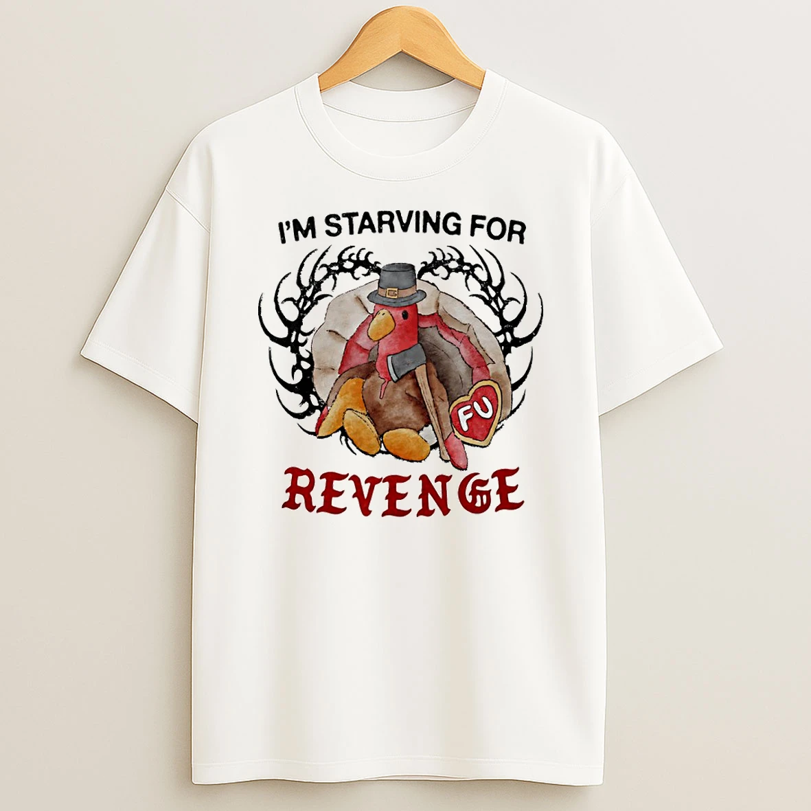 Thanksgiving Turkey Im Starving For Revenge Circle Tshirt Hoodie