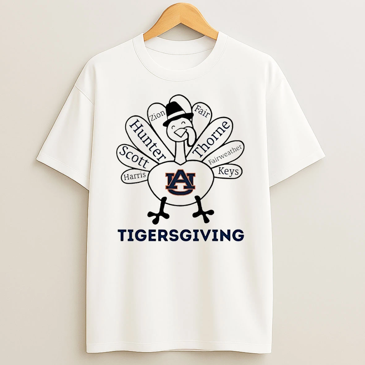 Thanksgiving With Auburn Tigers Heroes Tshirt Hoodie