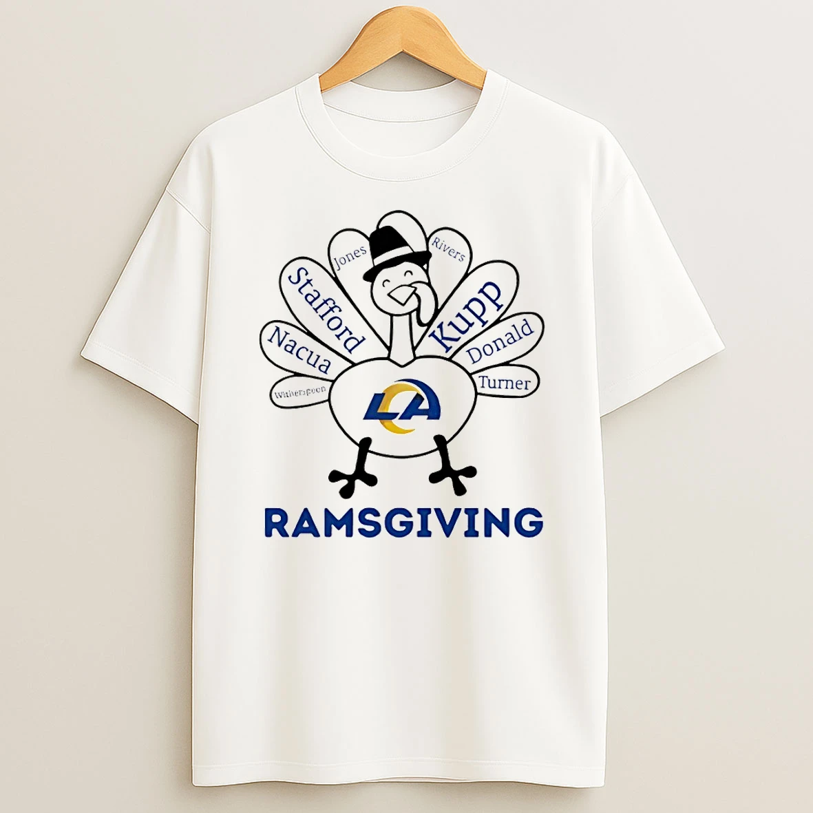 Thanksgiving With Los Angeles Rams Heroes Tshirt Hoodie