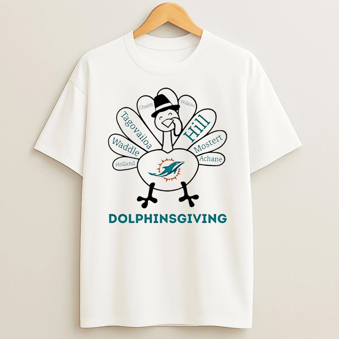 Thanksgiving With Miami Dolphins Heroes Tshirt Hoodie