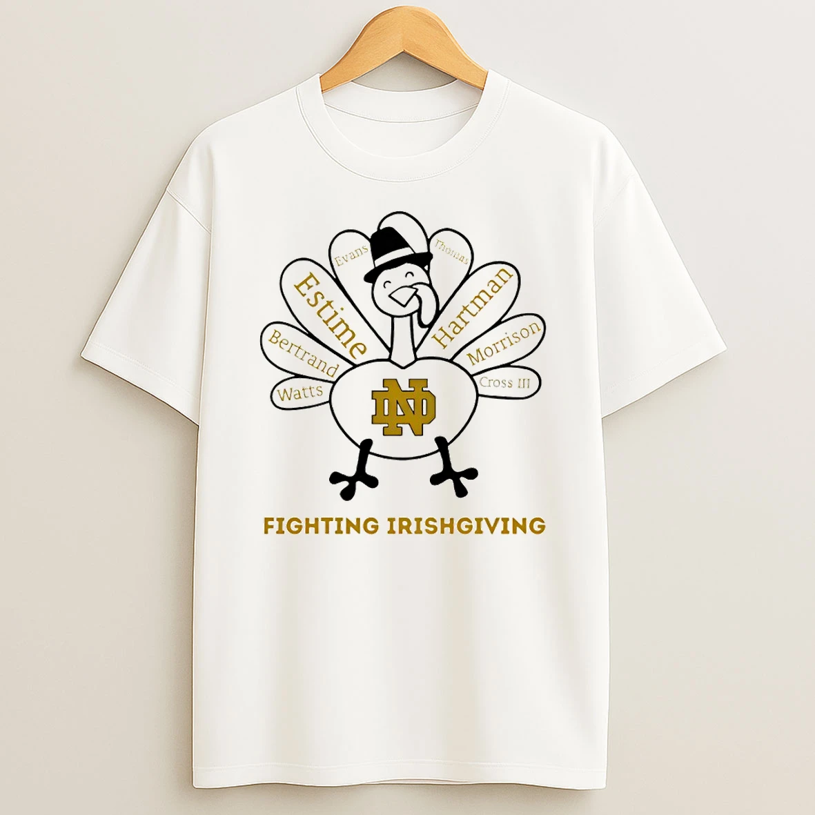 Thanksgiving With Notre Dame Fighting Irish Heroes Tshirt Hoodie