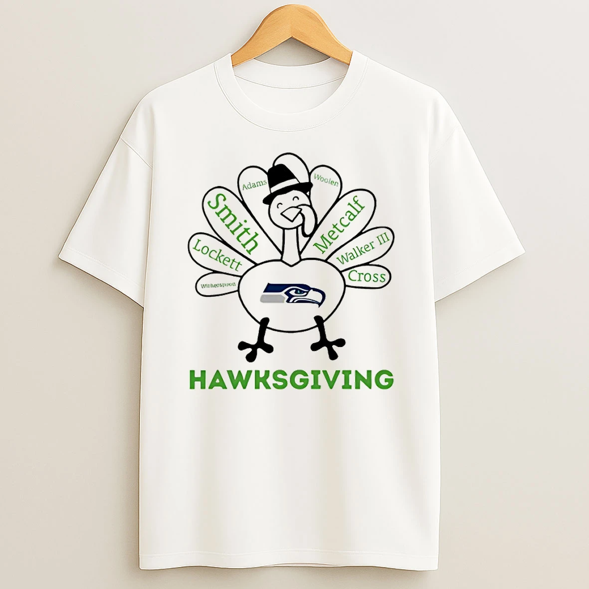 Thanksgiving With Seattle Seahawks Heroes Tshirt Hoodie