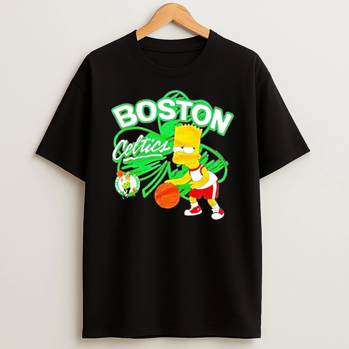 The Bart Simpson X Boston Celtics Nba Tshirt Hoodie