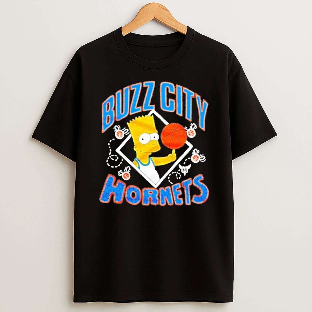 The Bart Simpson X Charlotte Hornets Nba Tshirt Hoodie