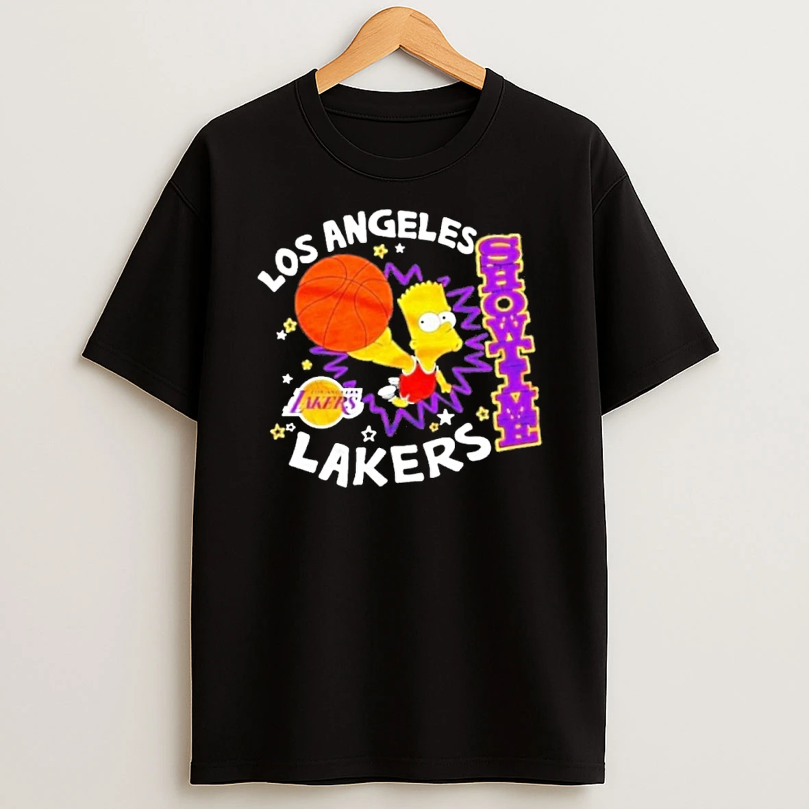 The Bart Simpson X Los Angeles Lakers Nba Tshirt Hoodie