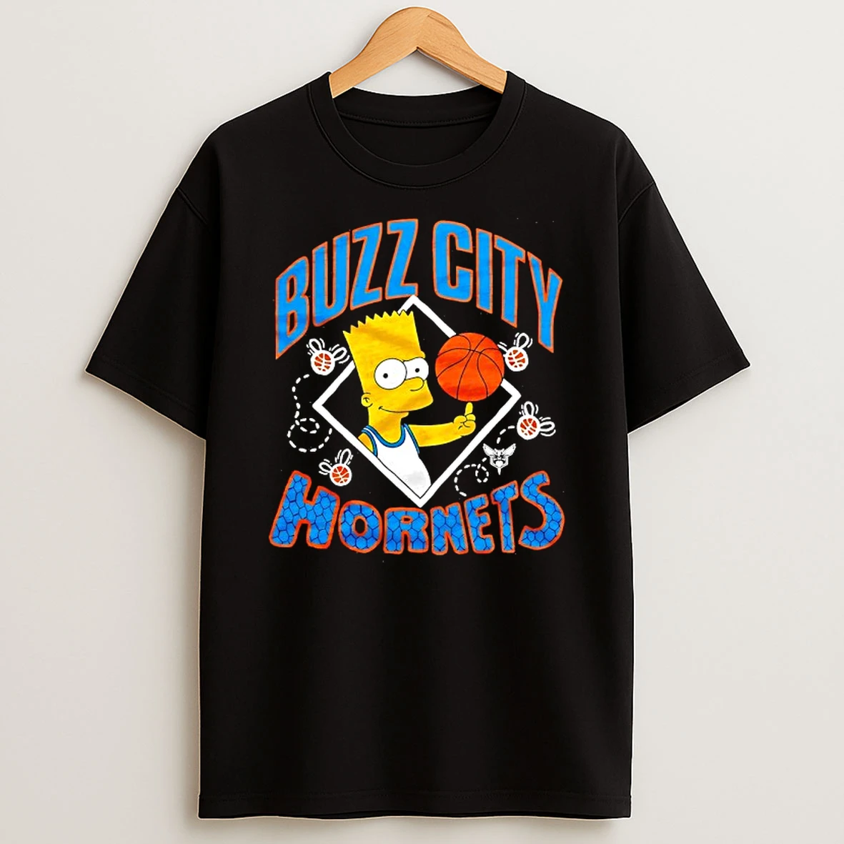 The Bart Simpson X Charlotte Hornets Nba Mashup Tshirt Hoodie