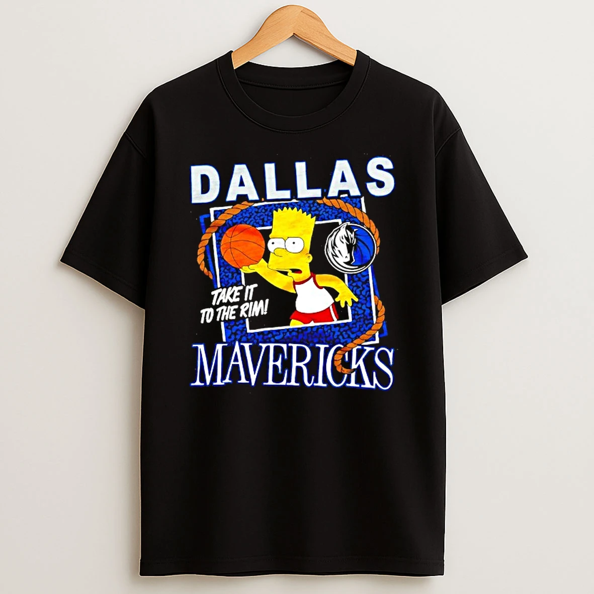 The Bart Simpson X Dallas Mavericks Nba Mashup Tshirt Hoodie